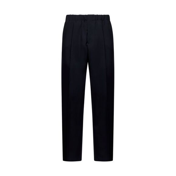 Jil Sander Men Blue Gabardine Tapered Trousers